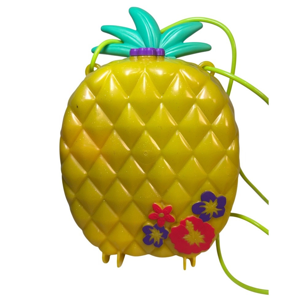 Polly Pocket Tropicool Pineapple Purse‎ Compact Safari Playset Animals GKJ64